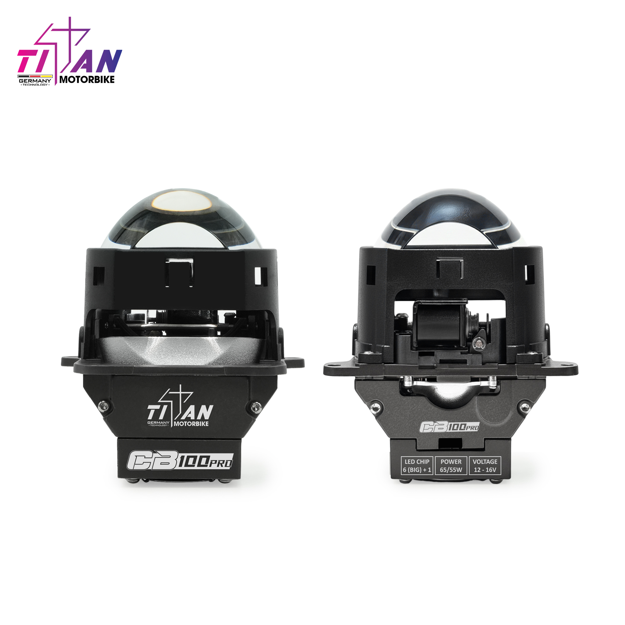BI LED TITAN MOTO CB100 PRO SQUARE