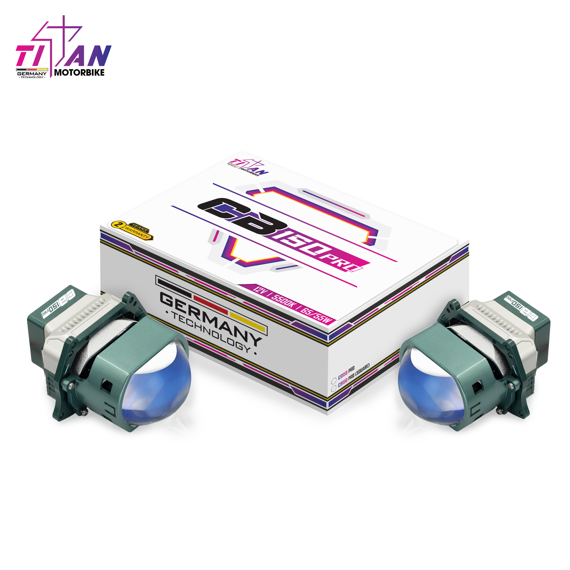 BI LED TITAN MOTO CB150 PRO SQUARE