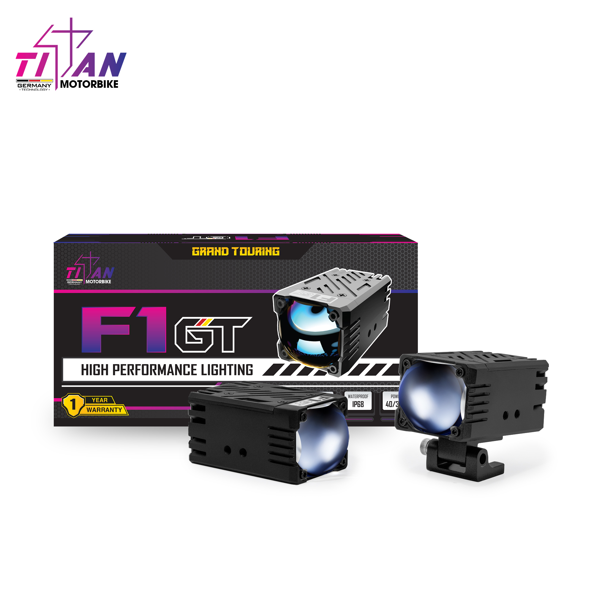 ĐÈN TRỢ SÁNG TITAN MOTO F1 GT