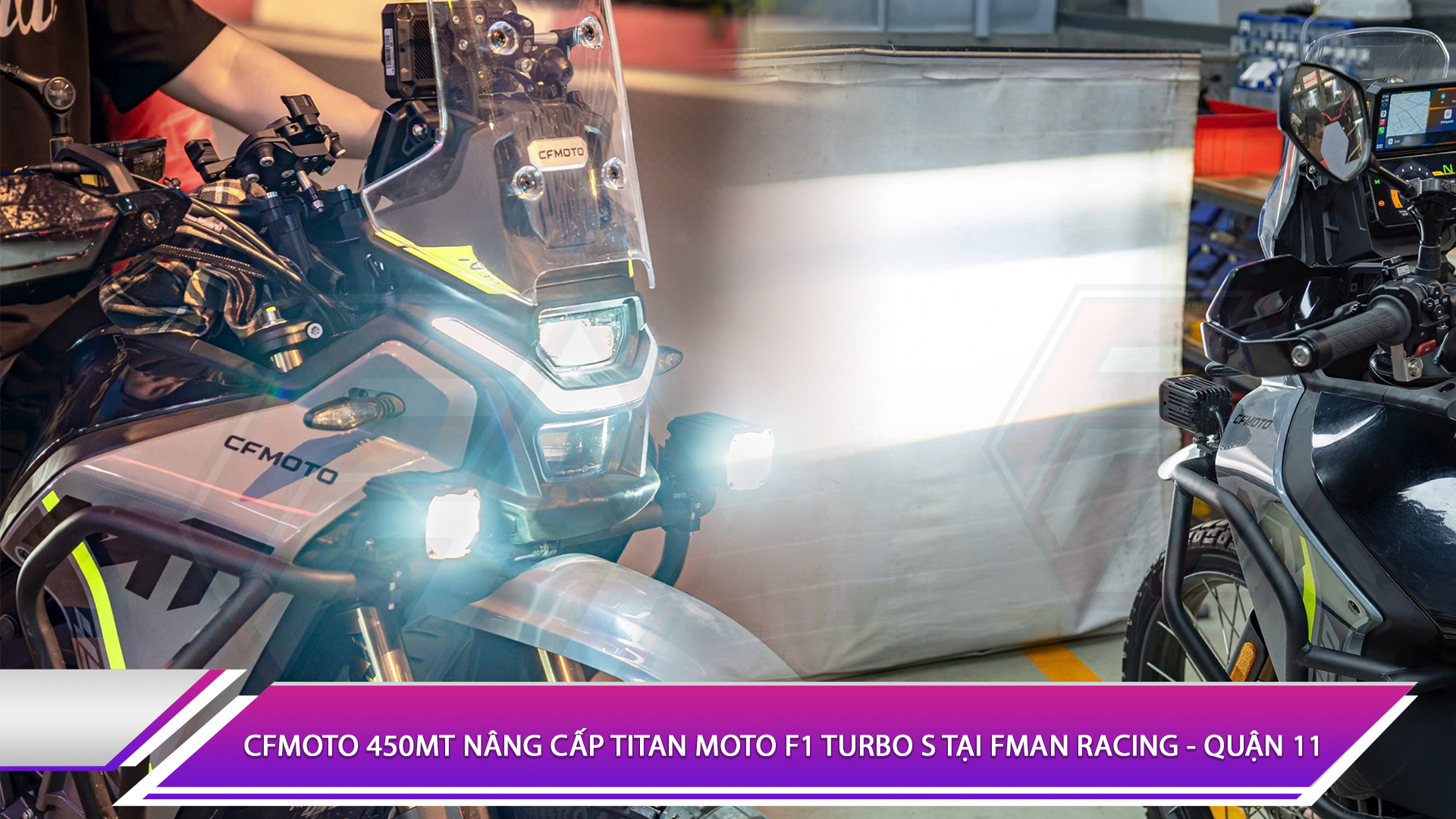 CFMoto 450MT nâng cấp Titan Moto F1 Turbo S tại Fman Racing - Quận 11