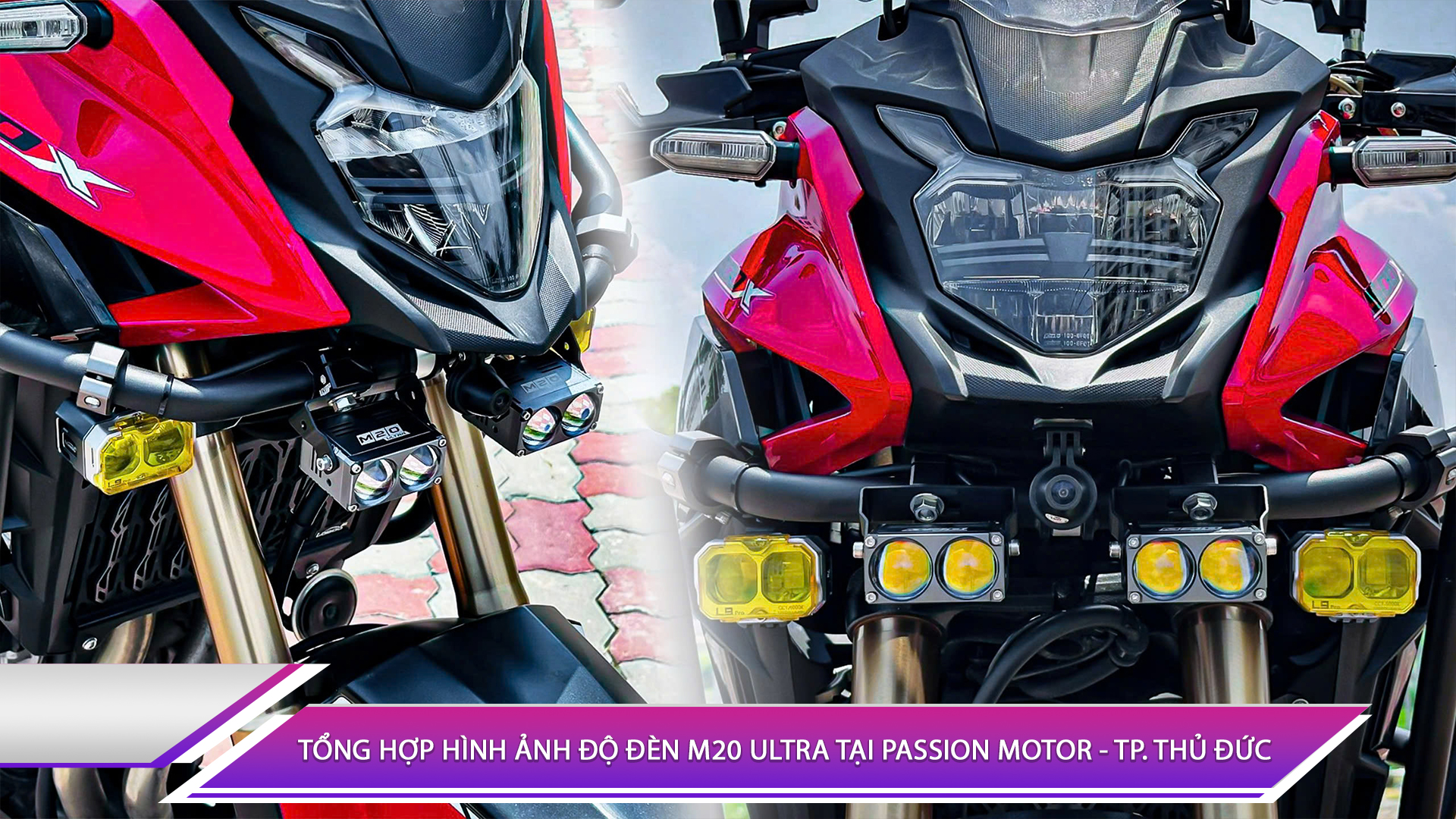 TỔNG HỢP HÌNH ẢNH ĐỘ ĐÈN M20 ULTRA TẠI PASSION MOTOR - TP. THỦ ĐỨC