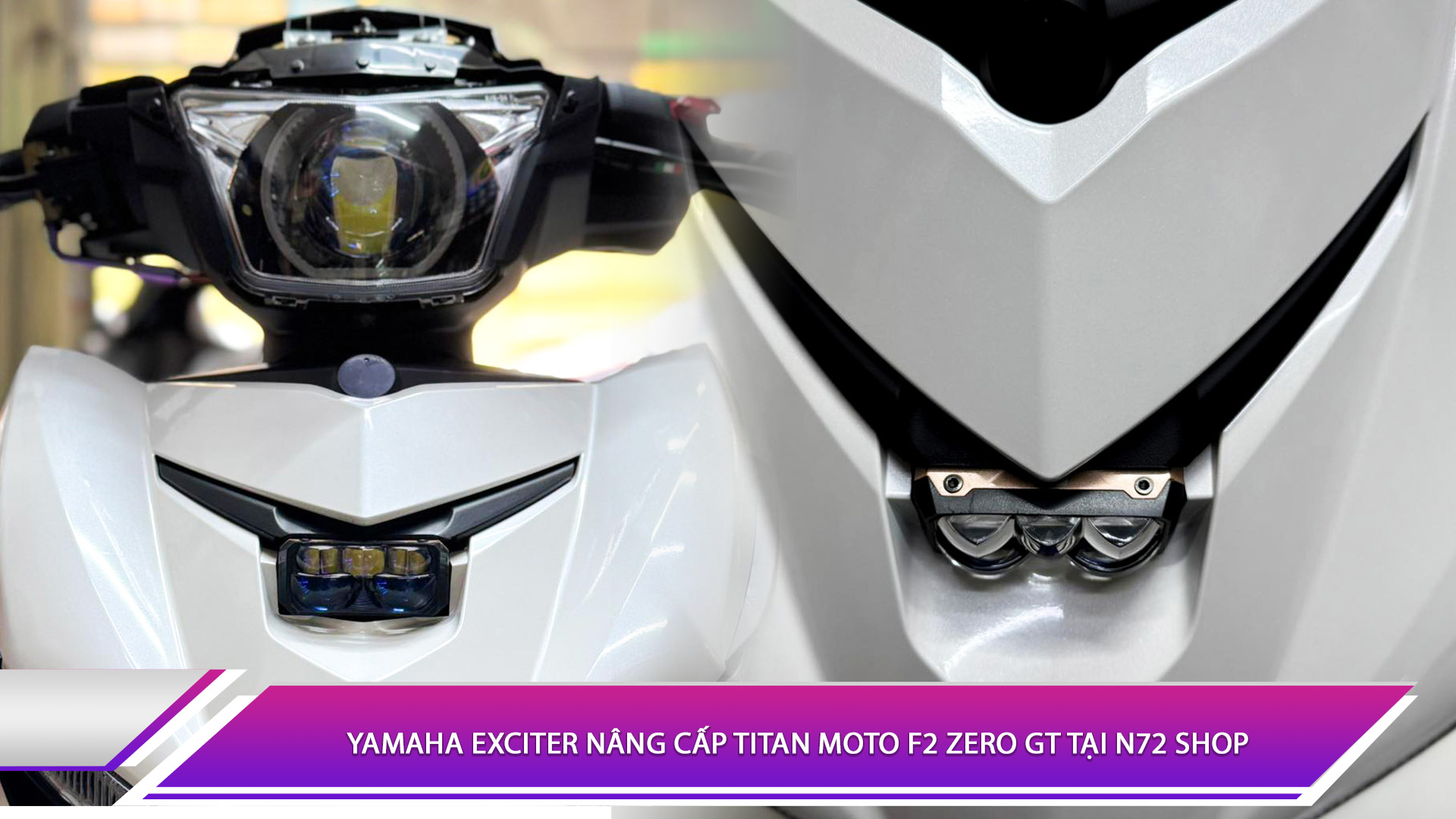 Yamaha Exciter nâng cấp Titan Moto F2 Zero GT tại N72 Shop
