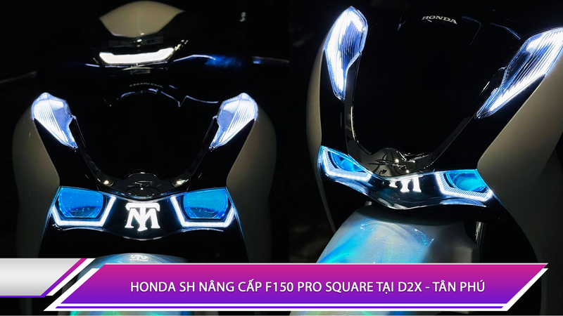 Honda SH nâng cấp Titan Moto F150 Pro Square tại D2X - Tân Phú