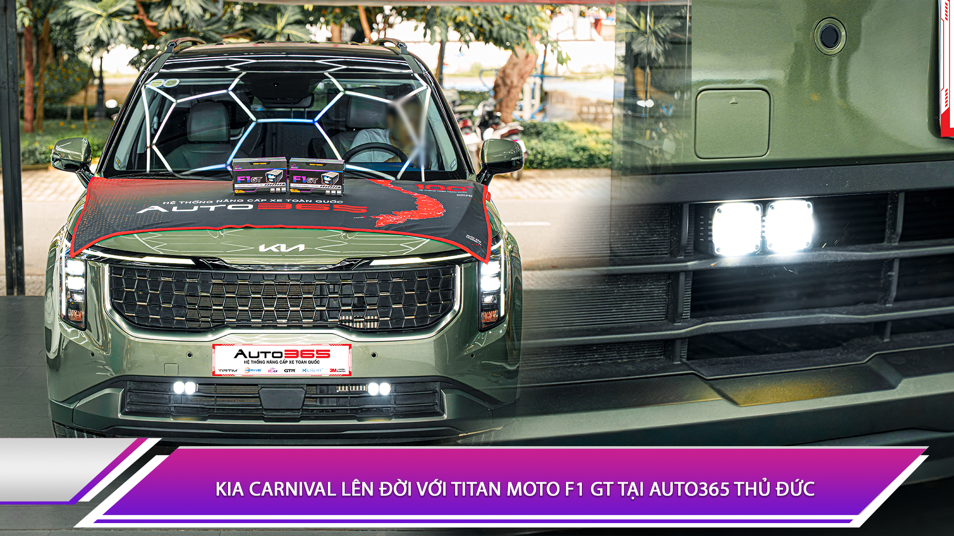 Kia Carnival lên đời với Titan Moto F1 GT tại Auto365 Thủ Đức