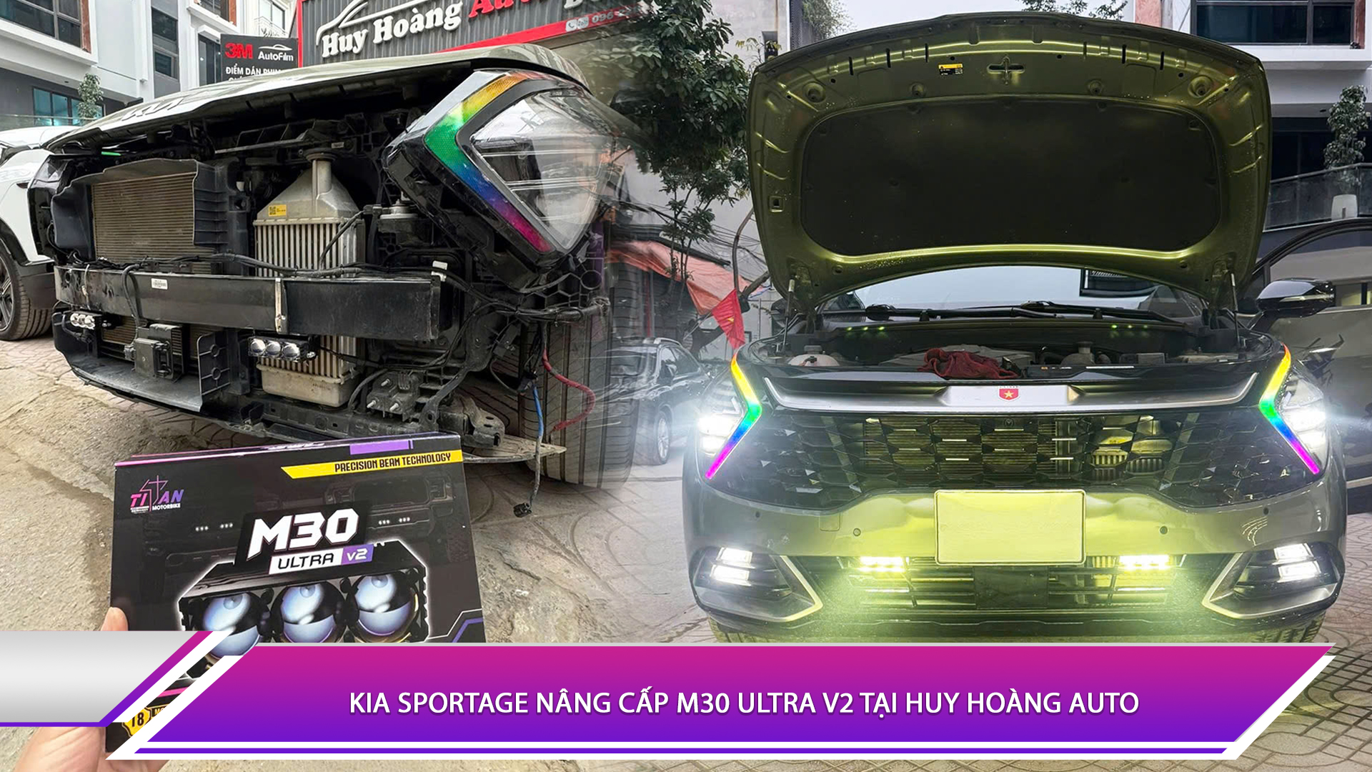 Kia Sportage nâng cấp M30 Ultra V2 tại Huy Hoàng Auto