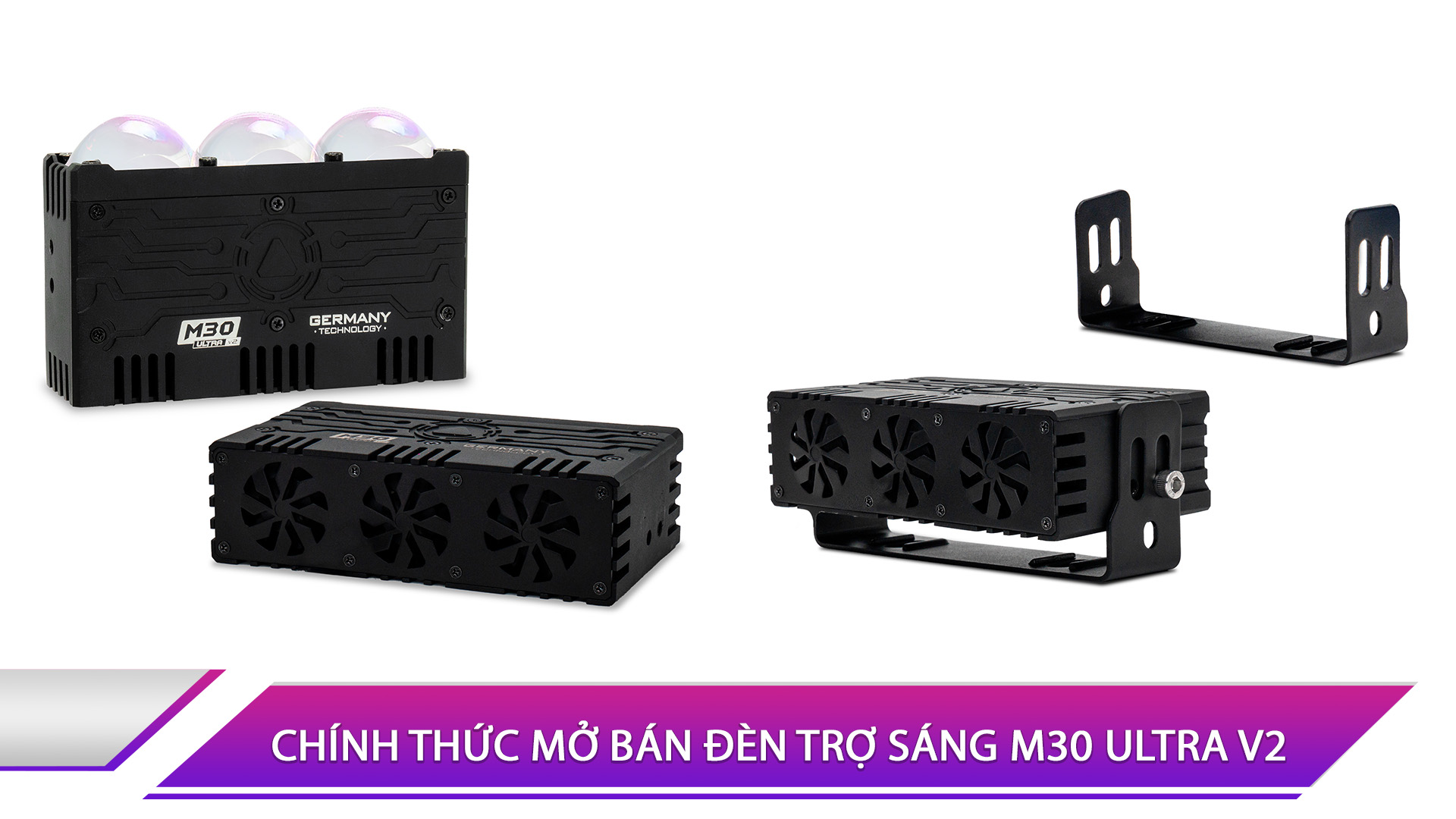 Chính thức mở bán đèn trợ sáng Titan Moto M30 Ultra V2