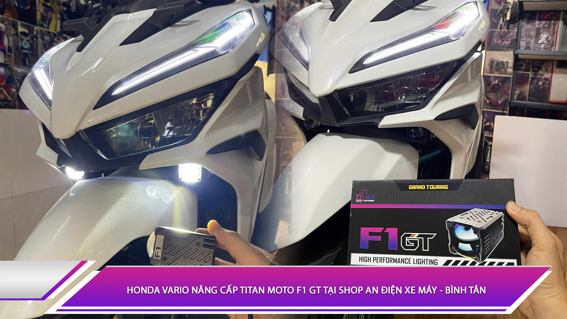 Honda Vario nâng cấp Titan Moto F1 GT tại Shop An Điện Xe Máy - Bình Tân
