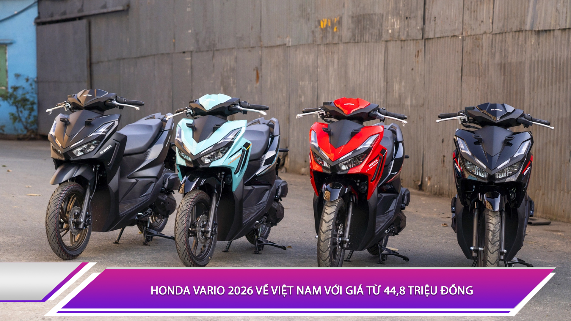 Honda Vario 2026 về Việt Nam với giá từ 44,8 triệu đồng