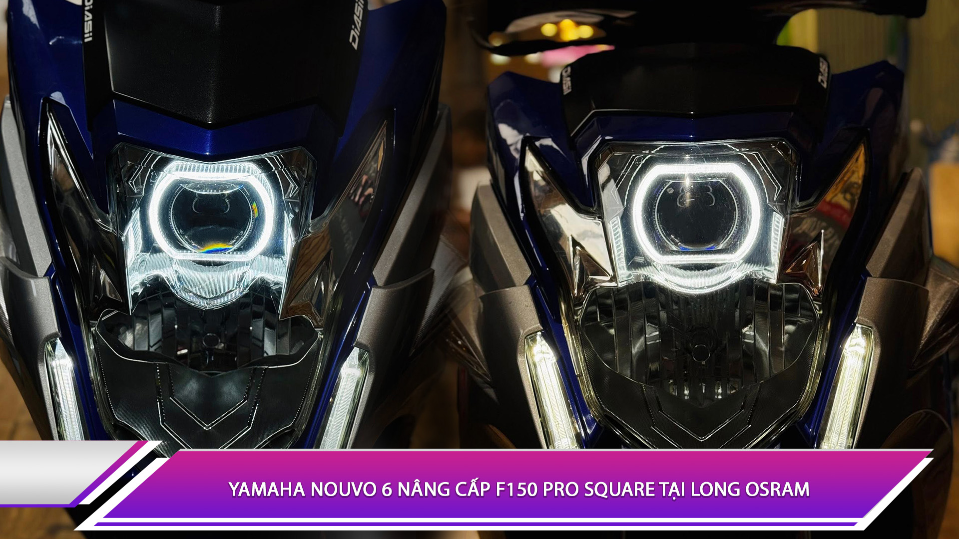 Yamaha Nouvo 6 nâng cấp F150 Pro Square tại Long Osram