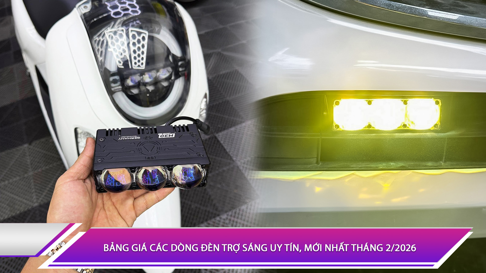 Bảng giá các dòng đèn trợ sáng uy tín, mới nhất tháng 2/2026