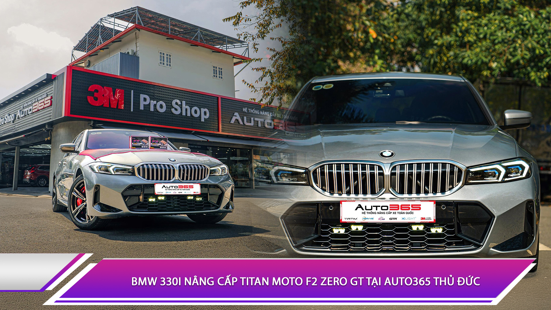 BMW 330i nâng cấp Titan Moto F2 Zero GT tại Auto365 Thủ Đức