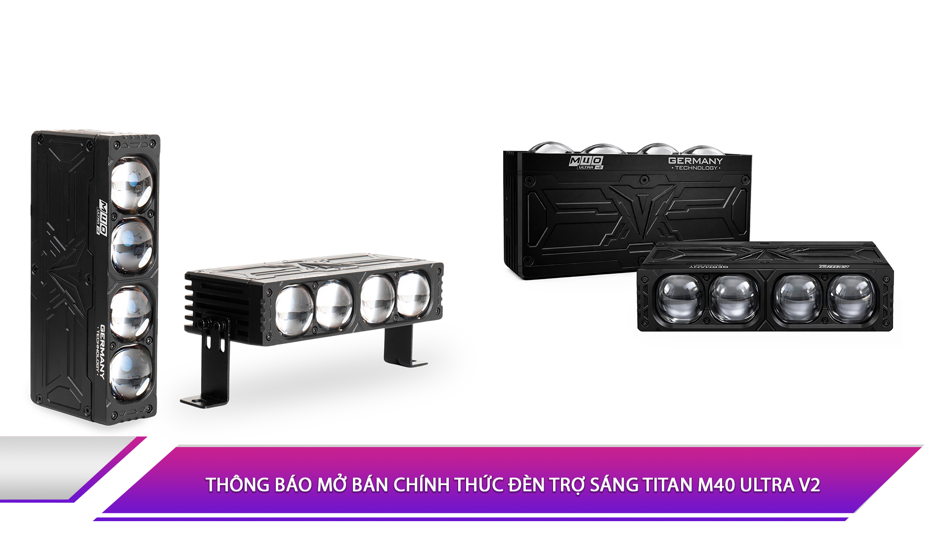Thông báo mở bán chính thức đèn trợ sáng Titan M40 Ultra V2