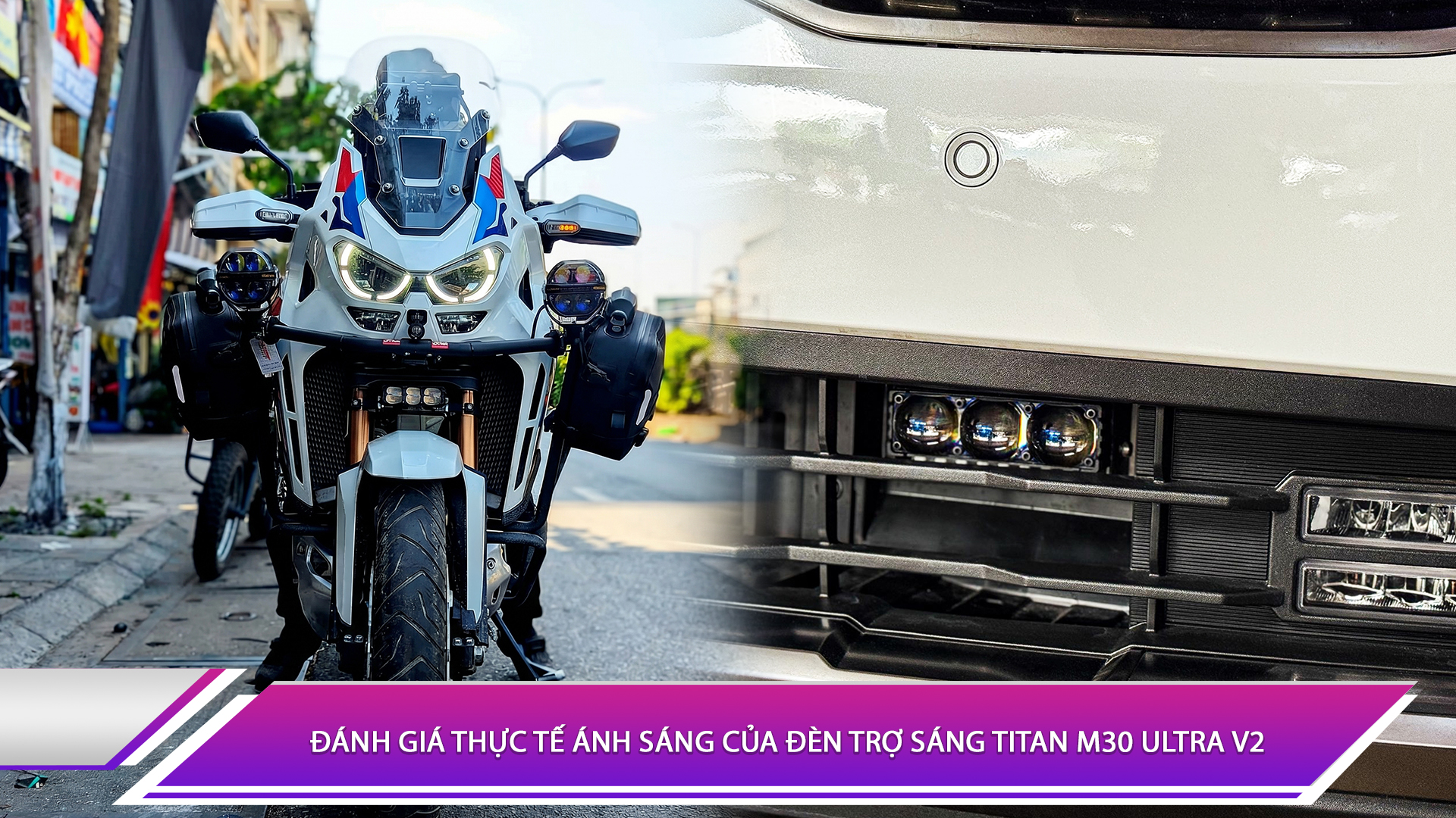 Đánh giá thực tế ánh sáng của đèn trợ sáng Titan M30 Ultra V2