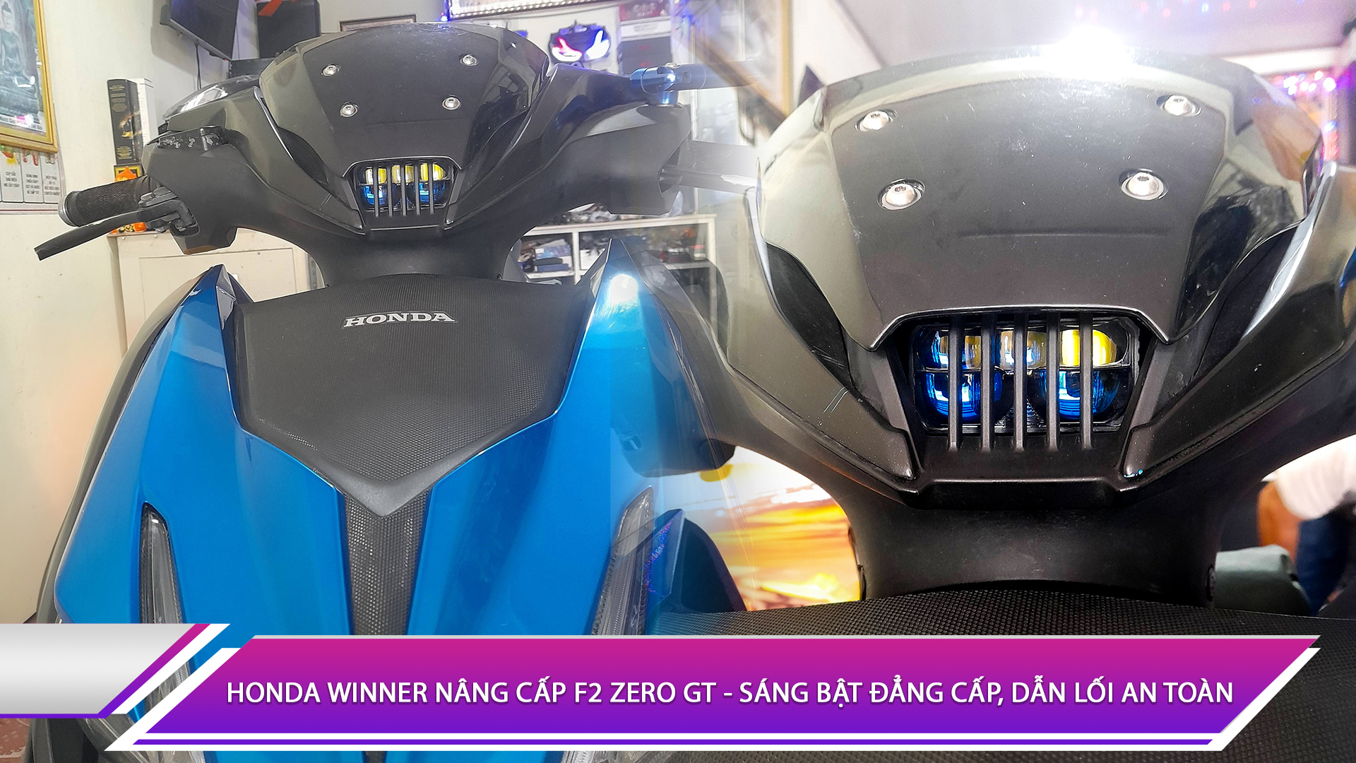 Honda Winner nâng cấp F2 Zero GT - Sáng bật đẳng cấp, dẫn lối an toàn